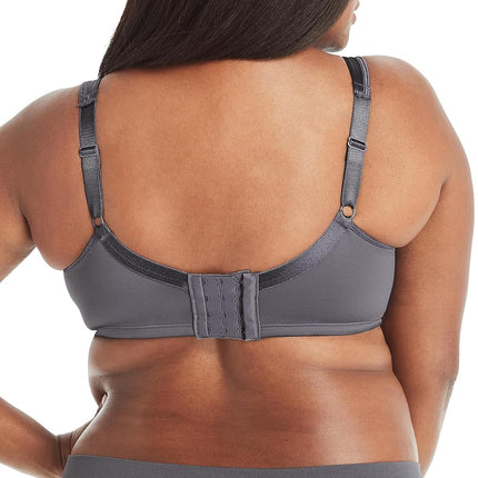 Playtex Womens 18 Hour Silky Soft Smoothing Wireless Bra, Full-Coverage T-Shirt Bra, Single Or 2-Pack, Private Jet, 40B