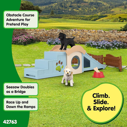 Schleich Farm World - 12Pc Puppy Playtime Playset - Kids Ages 3+ | 42763