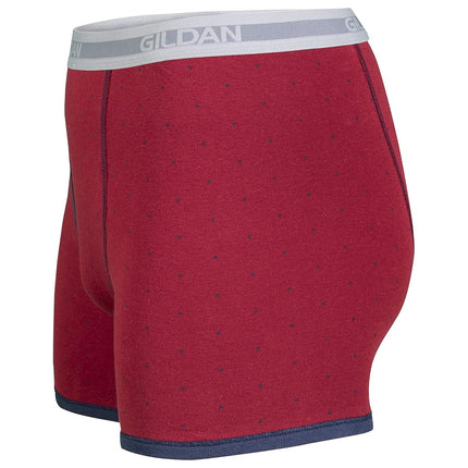 Gildan Mens Underwear Boxer Briefs Multipack, Navy/Heather Navy/Sport Grey/Dot/Navy (Pack of 5), L