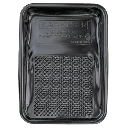 BLACK+DECKER 32362 Liner-10 Pack: Convenient Disposable Liners for Easy Cleanup-Compatible with Standard Trays-Ideal for DIY Projects and Professional Painting Jobs, Brown