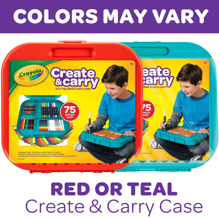 Juego de arte Create 'N Carry de Crayola, 75 piezas, regalo de arte para niños, de 5 años en adelante