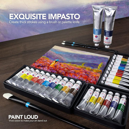 Daler Rowney Georgian 37ml Water Mixable Oil Selection Set 10 Colours