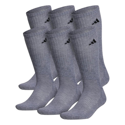 adidas Men's Athletic Cushioned 6-Pack Crew, Cushi