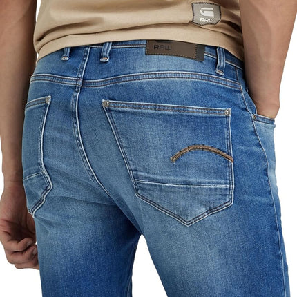 G-STAR Men's Revend Skinny Jeans, Multicolour (medium indigo aged 51010-8968-6028), 34W / 34L