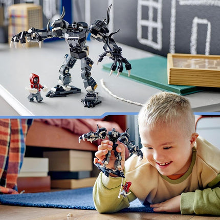 LEGO Marvel Venom Mech Armour vs. Miles Morales, Posable Spider-Man Toy Action Figure for Kids, Spidey Building Set with Minifigures, Super Hero Gifts for Boys and Girls Aged 6 Plus 76276
