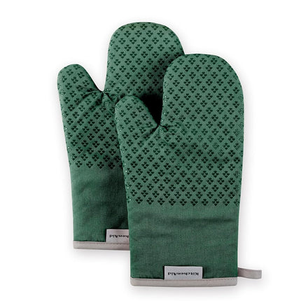 KitchenAid Asteroid Oven Mitt Set, 7"x12.5", Dark Green, 2 Piece