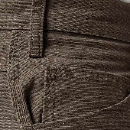 Dickies Men's Relaxed Straight Fit Lightweight Duck Carpenter Jean, Black Olive, 36W x 32L