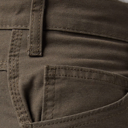 Dickies Pantalón de carpintero de pato ligero de corte recto relajado para hombre, negro oliva, 36W x 32L