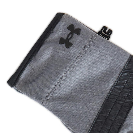 Under Armour boys Storm Fleece Gloves, (012) Pitch Gray / Black / Black, Medium