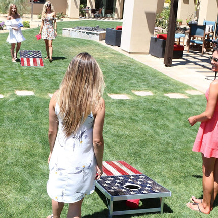 GoSports Classic Regulation Size Cornhole Set - Includes 8 Bean Bags & Rules
