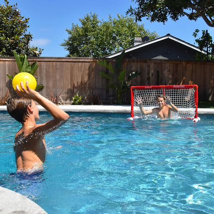 GoSports Floating Water Polo Game Set | Must Have Summer Pool Game | Includes Goal and 3 Balls