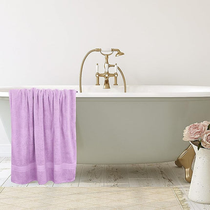 Utopia Towels Luxurious Jumbo Bath Sheet 2 Piece, 600 GSM, 35 by 70 Inches, 100% Ring Spun Cotton, Highly Absorbent and Quick Dry Extra Large Bath Towel, Super Soft Towel, Lavender