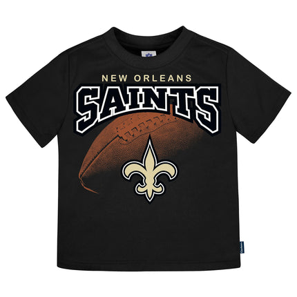 NFL New Orlean Saints 3 Pack Short Sleeve Team Fan Tee Shirt, black/yellow/grey New Orlean Saints New, 12 Months