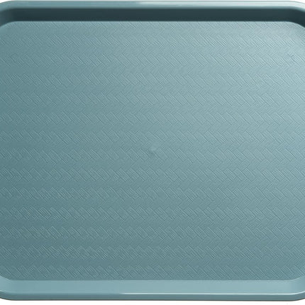 Carlisle FoodService Products Cafe Plastic Fast Food Tray, 14" x 18", Slate, (Pack of 12)