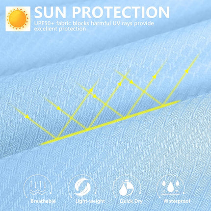 Women's UPF 50+ Sun Protection Shirts Long Sleeve for Fishing Hiking Safari, Sail, 3X-Large