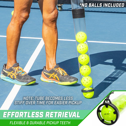 GoSports Tubo recogepelotas de pádel y tenis – Recolector y soporte de bolas, con capacidad para 14 pelotas de pádel o 17 pelotas de tenis – No incluye pelotas