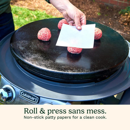 Cuisinart Cast Iron Smashed Burger Kit, 6" Patty, Nonstick False, Dishwasher Safe False