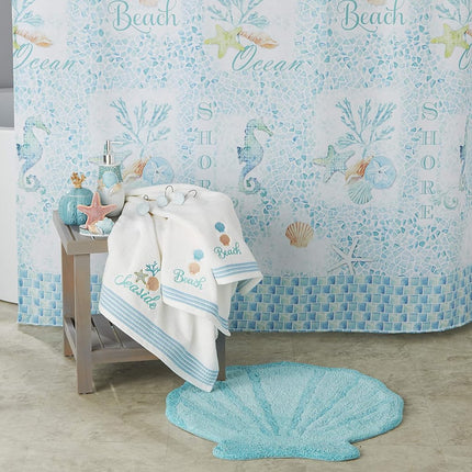 SKL Home Rug, Cotton Polyester, Aqua
