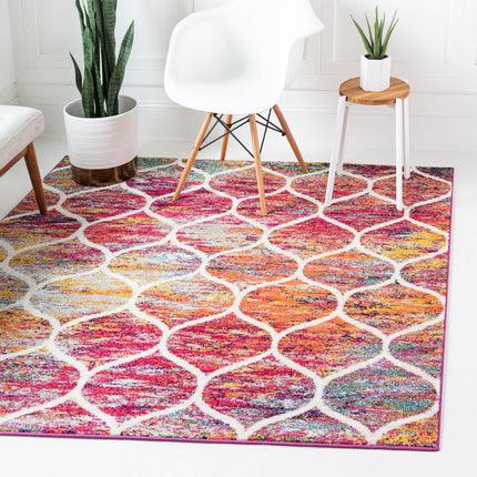 Unique Loom Trellis Frieze Collection Area Rug - R