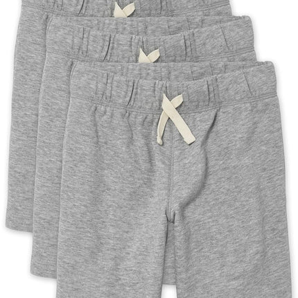 The Children's Place Boys' French Terry Shorts 3-Pack - Grey - Large