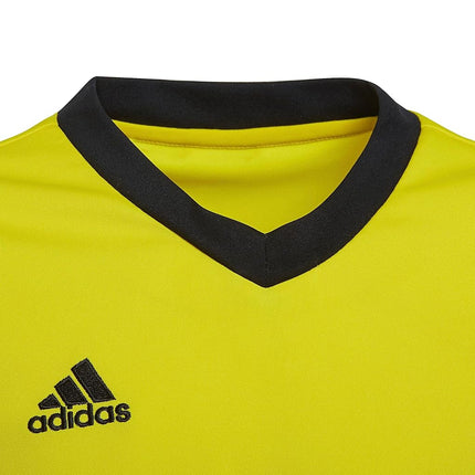 adidas Kids' Entrada 22 Jersey, Team Yellow/Black, Large