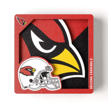 YouTheFan NFL Arizona Cardinals 3D Logo Series Magnets
