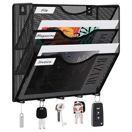 EasyPAG Wall File Organizer 3 Pocket Vertical Mesh