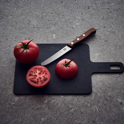 Victorinox Wood Tomato and Table Knife, 11 cm, Ergonomic Wooden Handle, Serrated Edge, Stainless Steel Blade, Modified Maple Wood