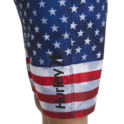Bermudas Hurley para niño, Teñido anudado Americana, 4T