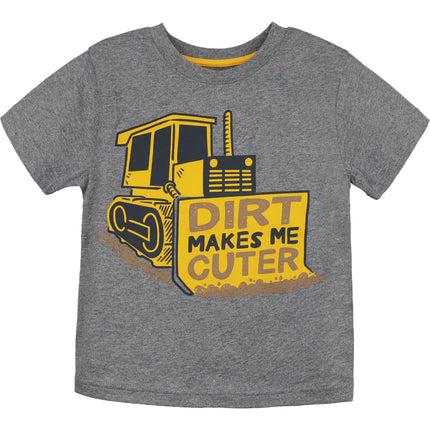 John Deere Boys' T-Shirt, Caution Gray, 4