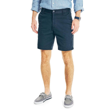 Nautica Men's Classic Fit Flat Front Stretch Solid