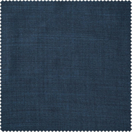 HPD Half Price Drapes Faux Linen Textured Room Darkening Curtains for Bedroom 96 Inches Long (1 Panel), 100W X 96L Extra Wide Curtains for Living Room Home Decor, Nightfall Navy