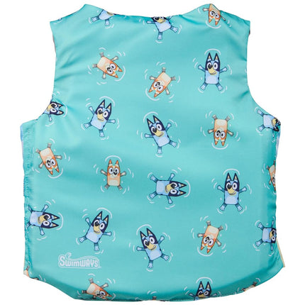 SwimWays Bluey Life Jacket, US Coast Guard Approved Kids Swim Vest, 100-120kg, Blue