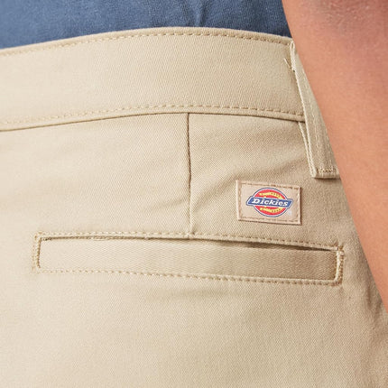 Dickies Women's Super Flex Twill Pant-Straight, Desert Sand, 34