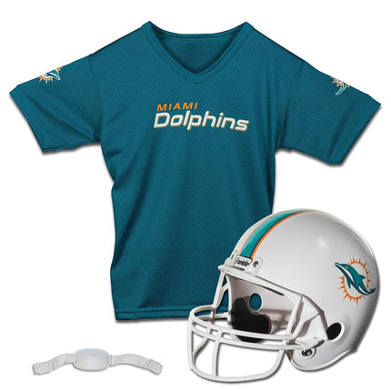 Franklin Sports NFL Kids Helmet + Jersey Sets - Youth NFL Team Uniform Sets - Costume Set - Helmet, Jersey + Chinstrap-Medium