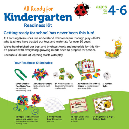 Games Kids - Learning Resources All Ready for Kindergarten Readiness Kit Toys New LER3478