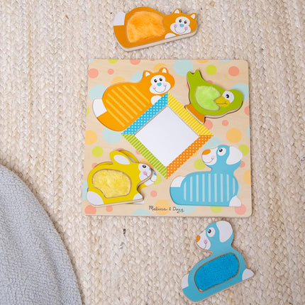Melissa & Doug 1898 Peek-a-Boo Touch & Feel Puzzle