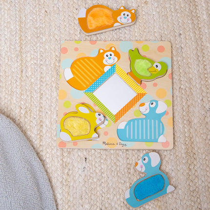 Melissa & Doug 1898 Rompecabezas Toca y Siente "Peek-a-Boo"