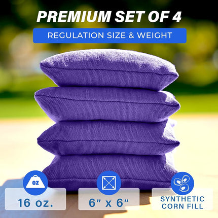 GoSports Premium Bean Bag (4 Set), Purple