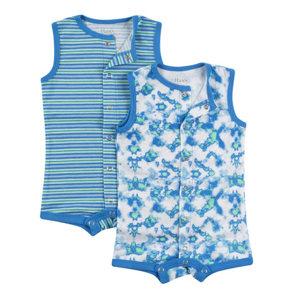 Hanes unisex-baby Ultimate Sleeveless Rompers for 