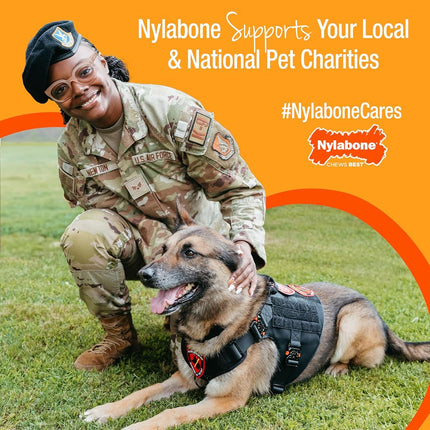 Nylabone Extreme Tough Dog Chew Toy Bone, Durable, Cleans Teeth, Beef & Cheese, X-Large, for Dogs Over 23 kg