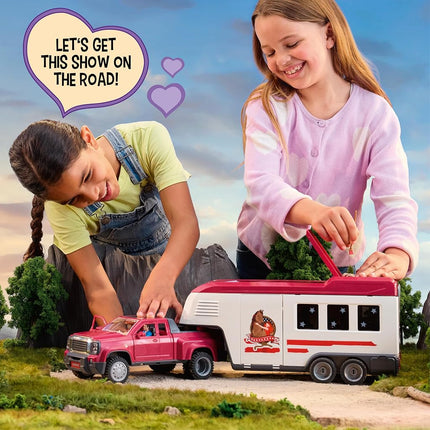 Schleich Horse Club - 119Pc Lakeside Truck And Trailer - Kids 5+ | 42705