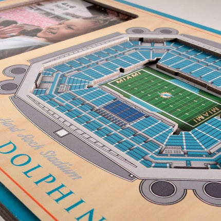 YouTheFan NFL Miami Dolphins 3D StadiumView Picture Frame - Hard Rock Stadium