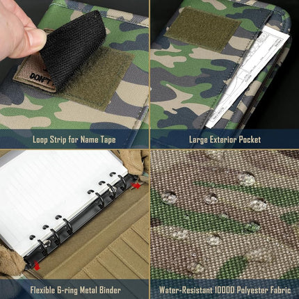 WYNEX Tactical Notebook Notebook, 45 Detachable Sheets for Office, S