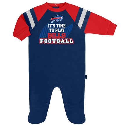 NFL Baby Boys Sleep 'N Play Footie, Buffalo Bills,