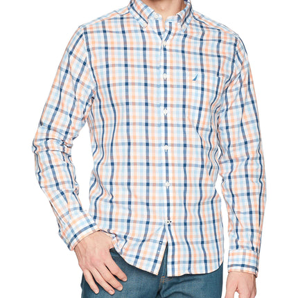 Nautica Men's Wrinkle Resistant Long Sleeve Button