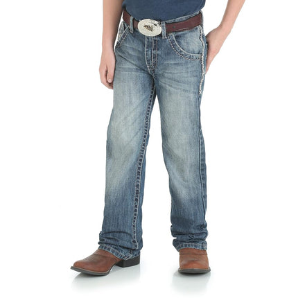 Wrangler Big Boys' 20x Vintage Boot Cut Jean, Breaking Barriers, 12 Slim