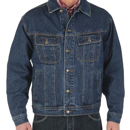 Wrangler Men's Rugged Wear Unlined Denim Jacket, Antique Indigo, 3XL