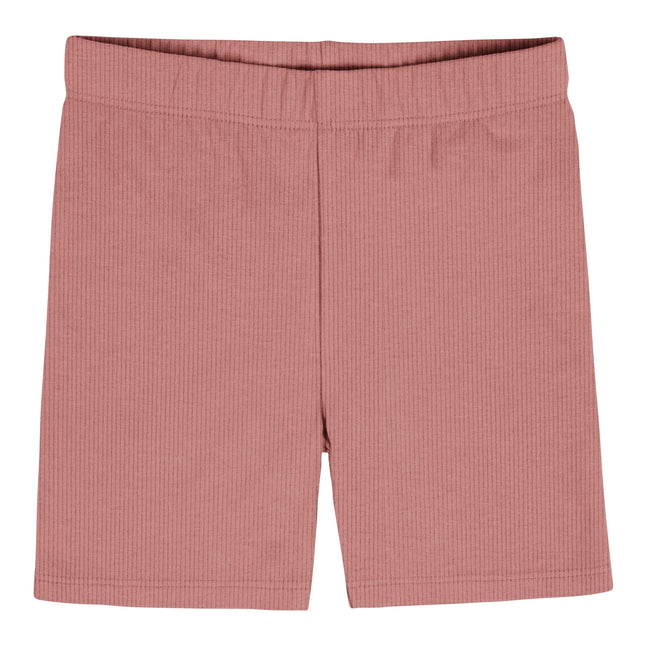 Gerber Niñas Pequeñas Paquete de 3 Pantalones Cortos de Ciclismo sin Cierre, Rosas Polvo (Paquete de 3), 2T