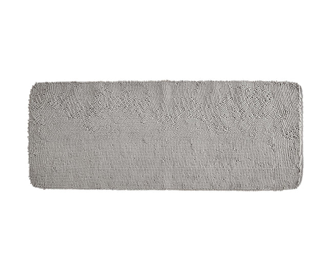 Non Slip Bath Mat, Grey Bathroom Rug, Large Thick 